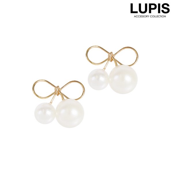 ワイヤーリボンパールピアス | 激安ピアスの通販販売 - ルピス(LUPIS)